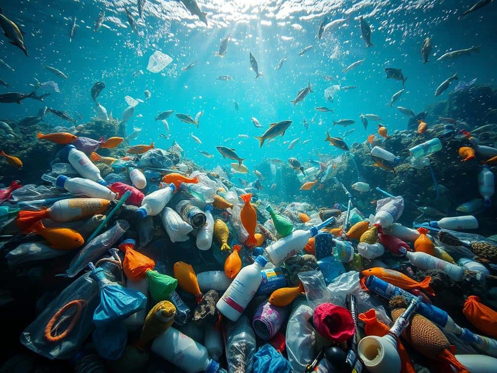 single-use plastic in marine pollution