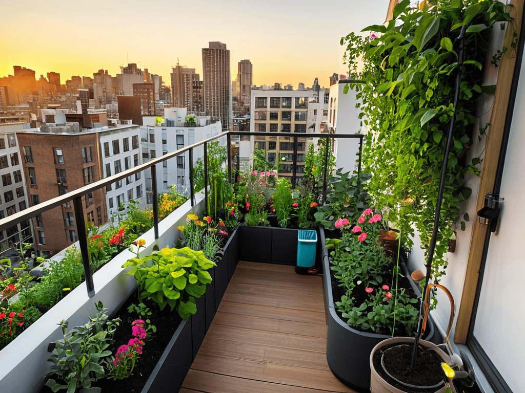Growing Greener Cities urban garden scene