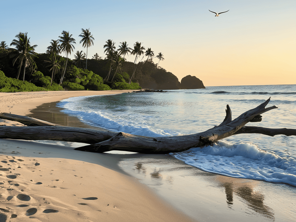 Sun-Kissed Serenity beach scene