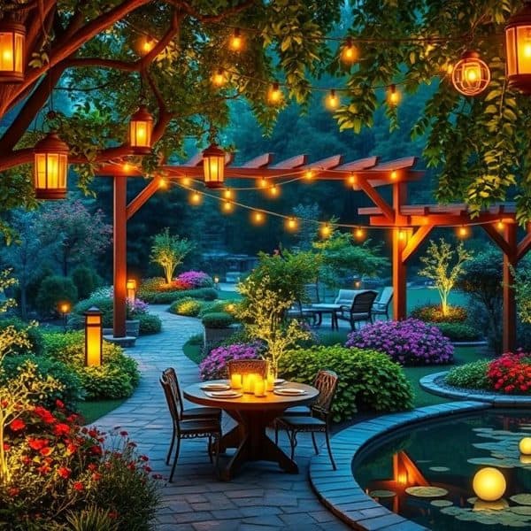 6 Outdoor Lighting Ideas to Illuminate Your Garden at Night