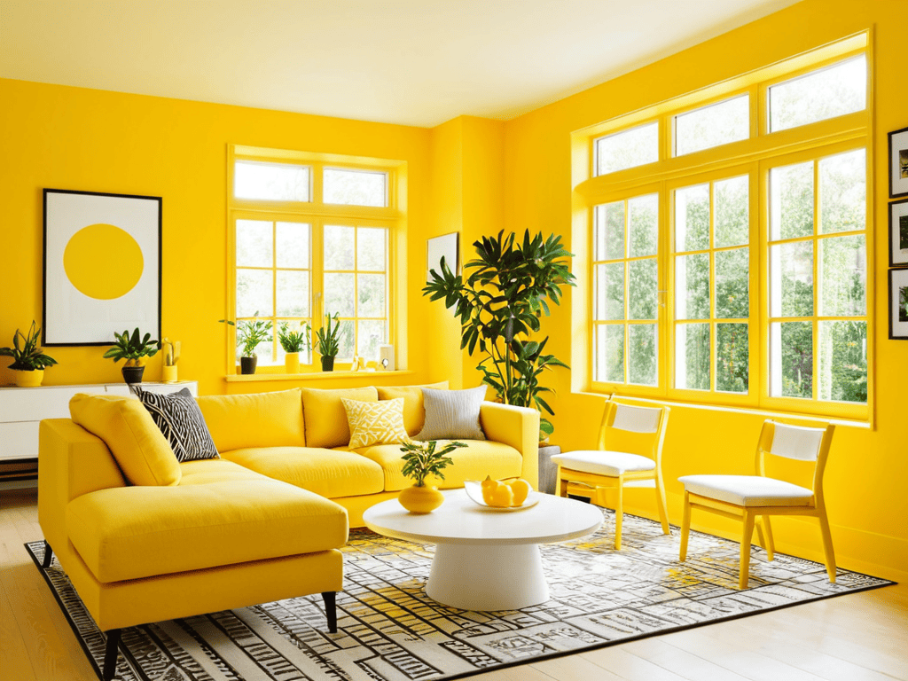 Color Drenching Interior Design Concept