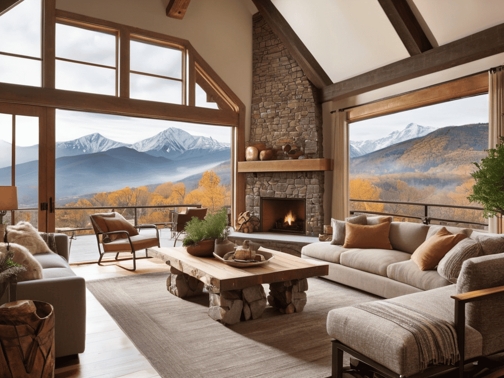 Rugged luxury interior design concept