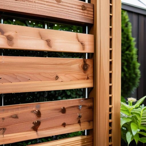 Budgetfriendly Weatherresistant Screen Attach Vines Maintain Wooden Beauty