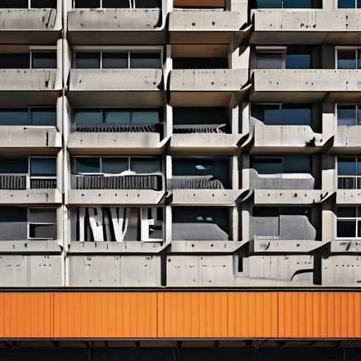 Bold billboard with Brutalist Typography—The Final Word